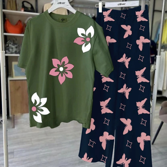 Printed night dress lounge Wear For Girls and Womens.