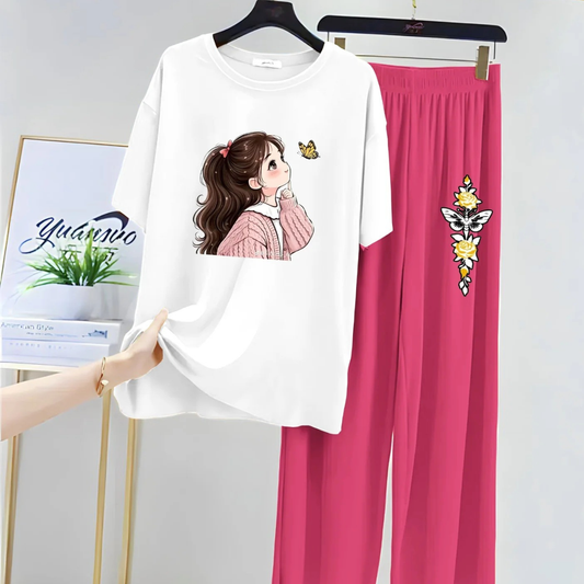 Printed Lounge Wear Night Suits for Girls and Womens