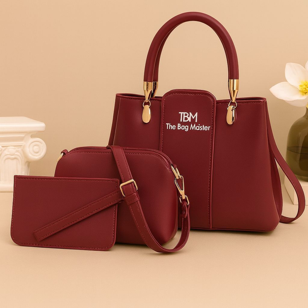 TBM The Bag Master 3-Piece Women's Handbag Set.