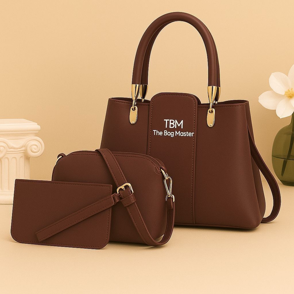 TBM The Bag Master 3-Piece Women's Handbag Set.