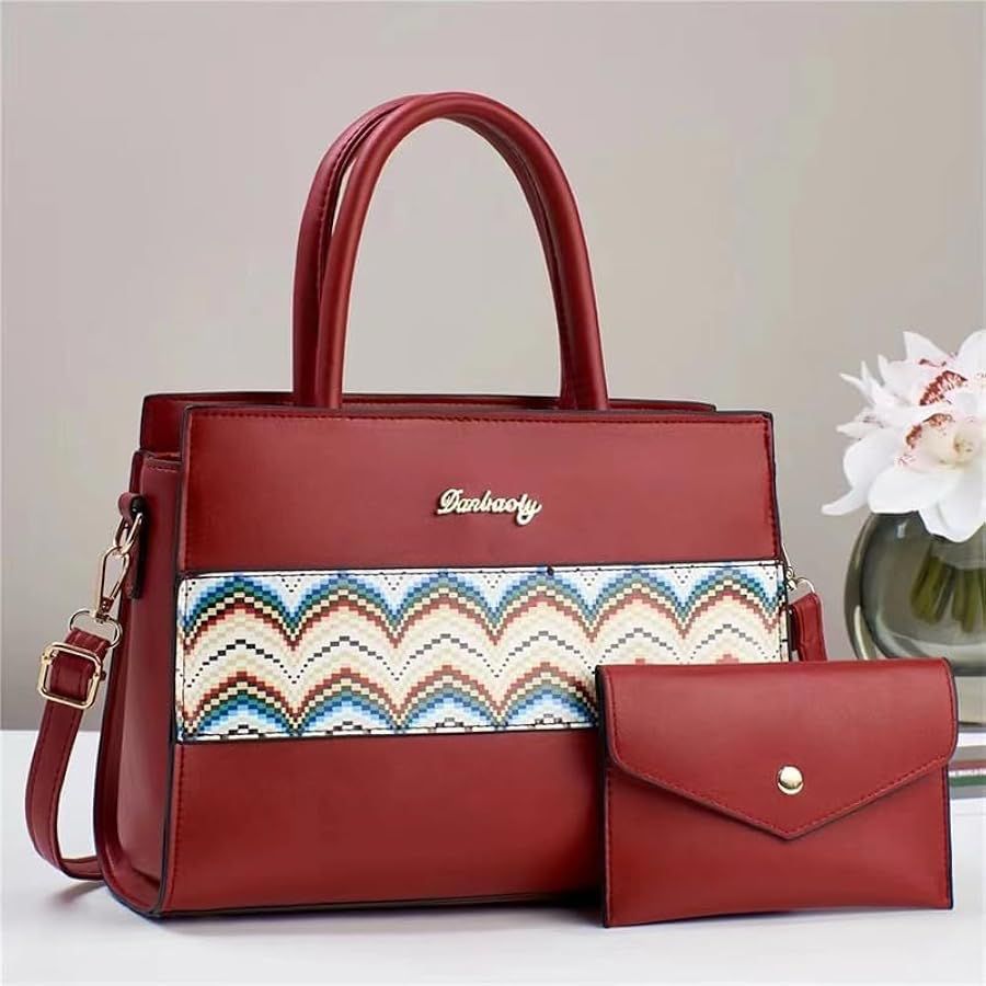 The handbag can be titled as the Danbaoly Women's Splicing Two-Piece Handbag Set