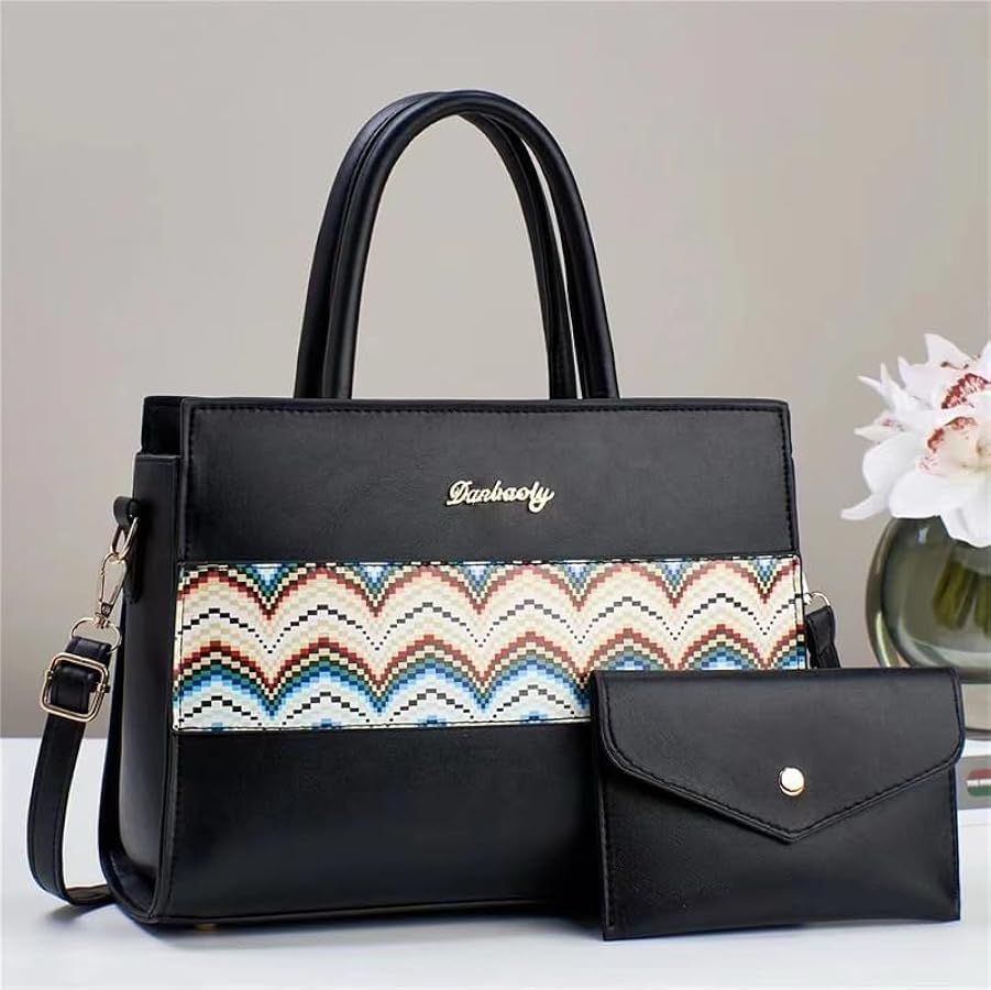 The handbag can be titled as the Danbaoly Women's Splicing Two-Piece Handbag Set