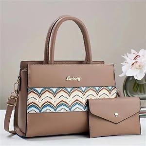 The handbag can be titled as the Danbaoly Women's Splicing Two-Piece Handbag Set