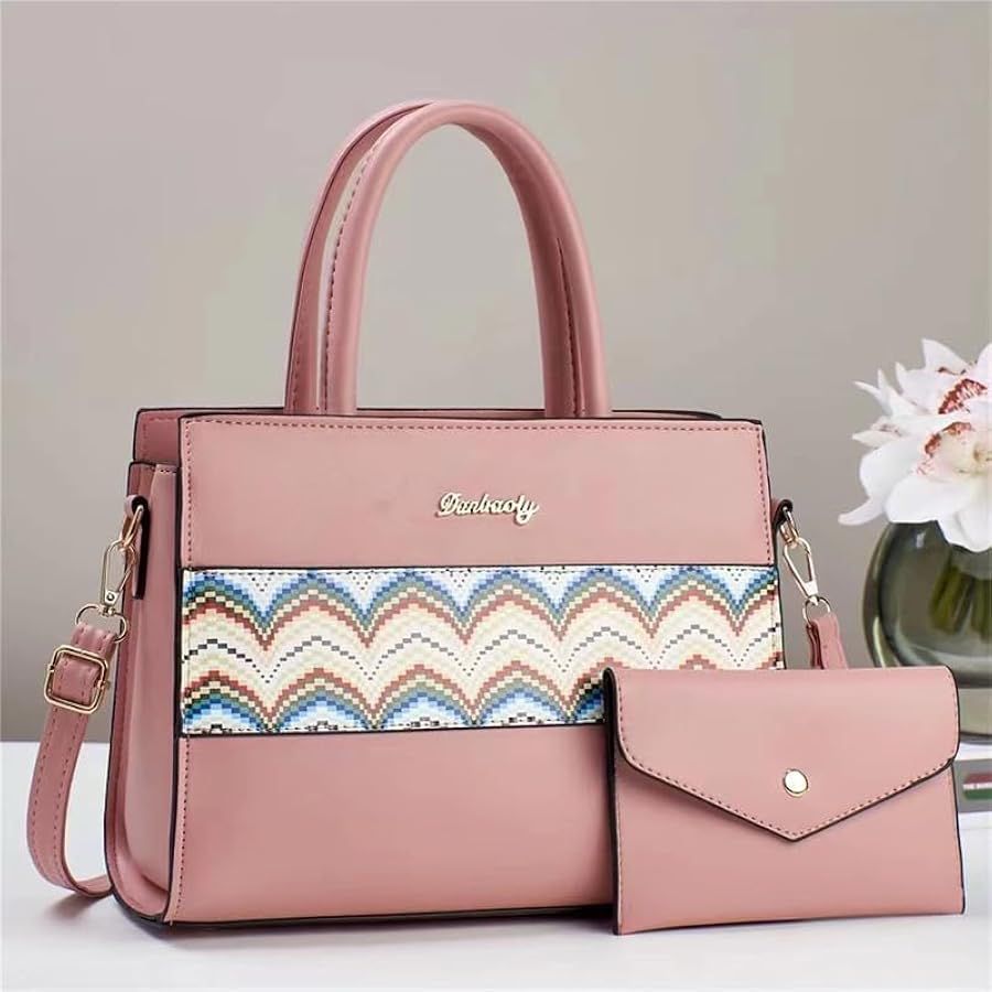 The handbag can be titled as the Danbaoly Women's Splicing Two-Piece Handbag Set