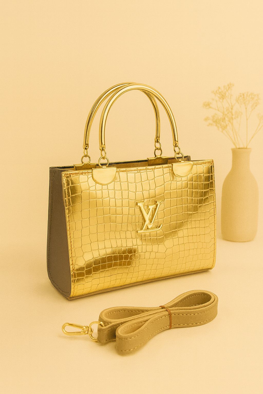 High Quality Croc Material With Long Belt
