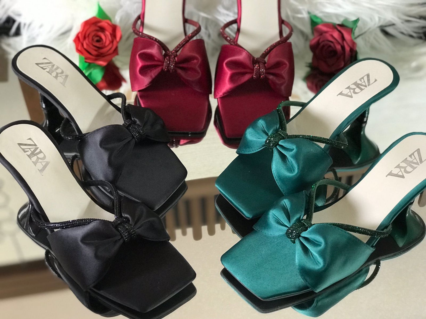 Women heels - Zara Mash colour heel👠