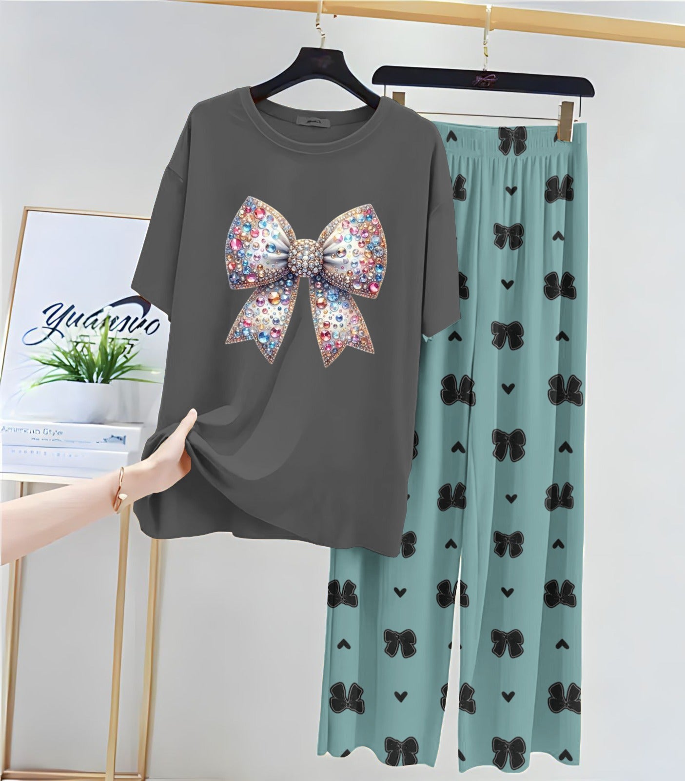 New Arrivals Here  Printed night dress   lounge Wear  For  Girls and Womens .